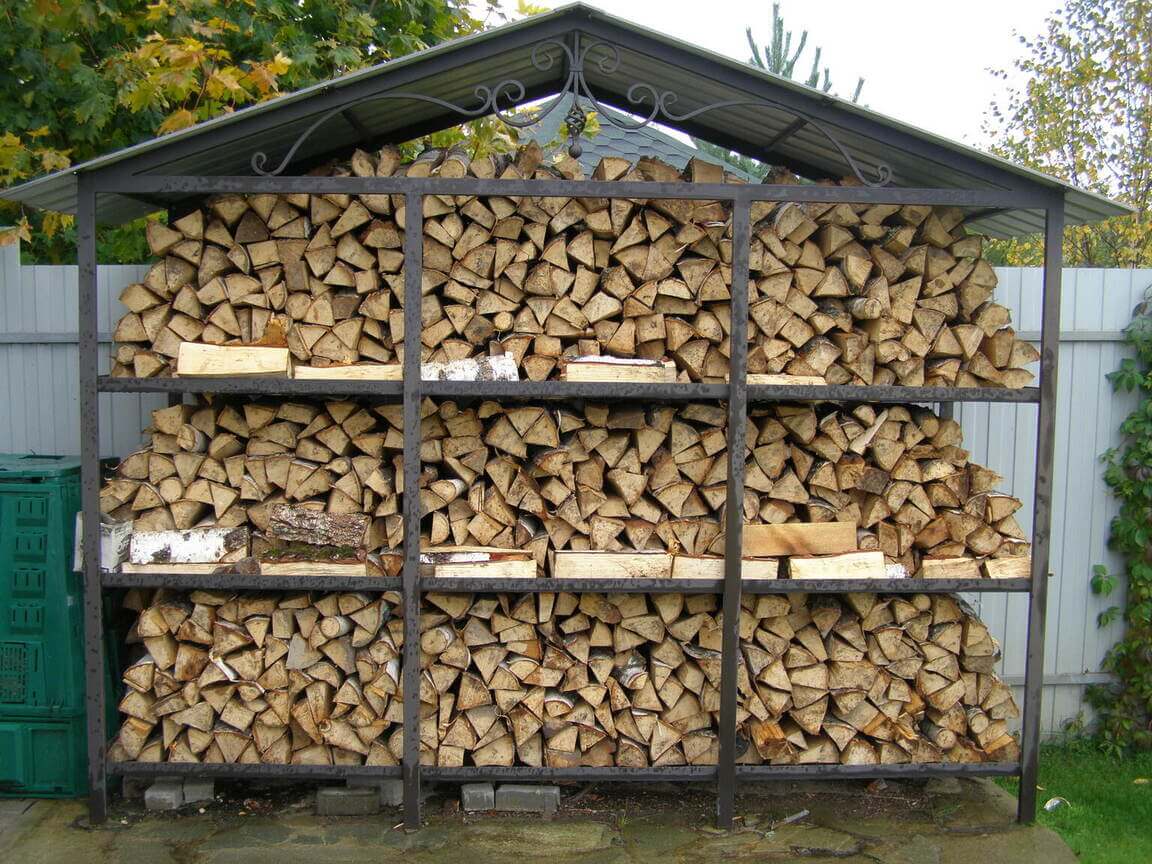 Хранение дров на улице, рекомендации, как сохранить древесину сухой